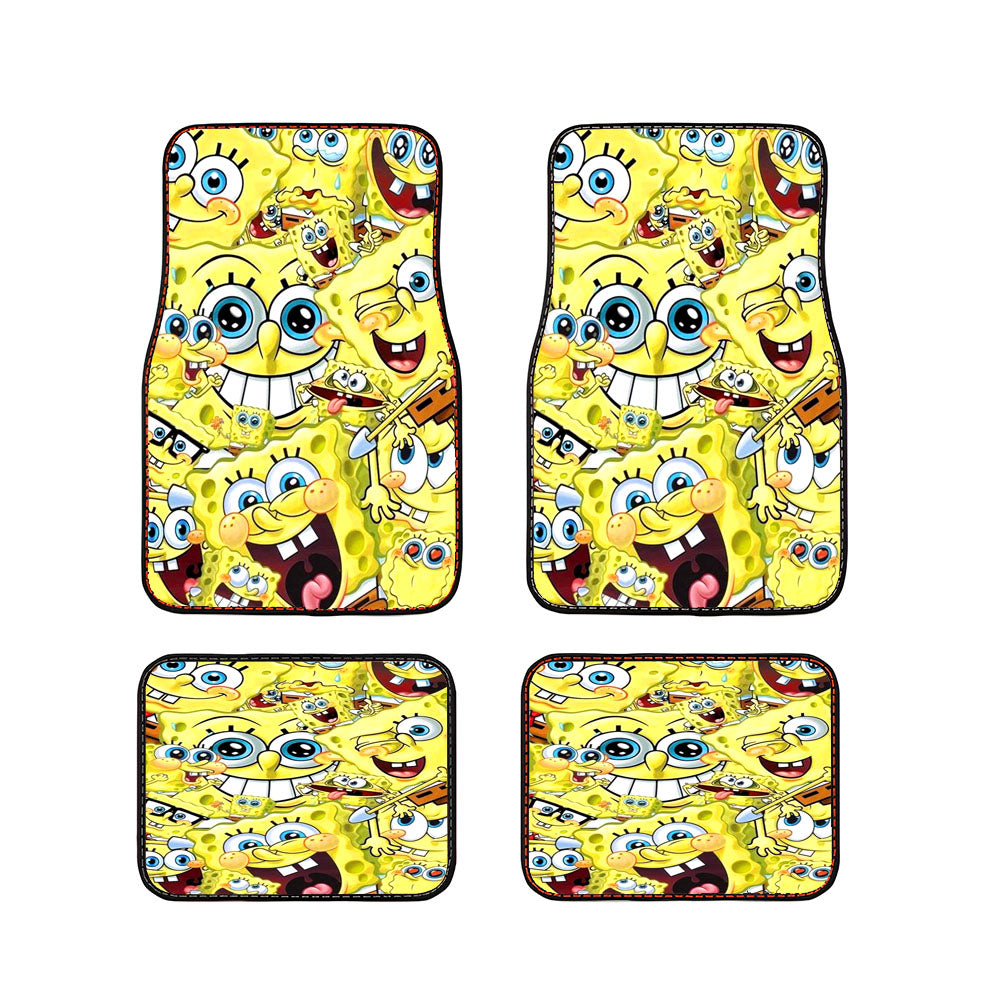 Spongebob Collage Car Floor Mats Accessories