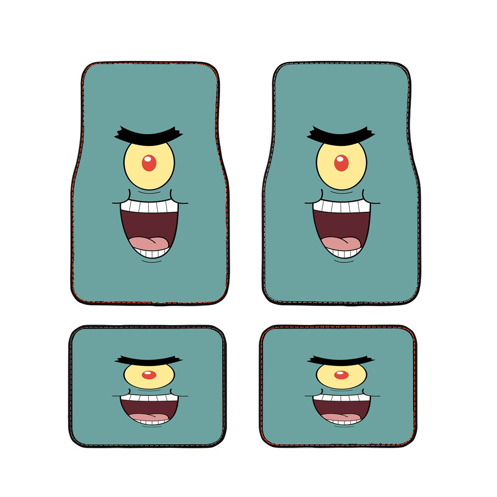 Spongebob Squarepants Plankton Face Car Floor Mats Accessories