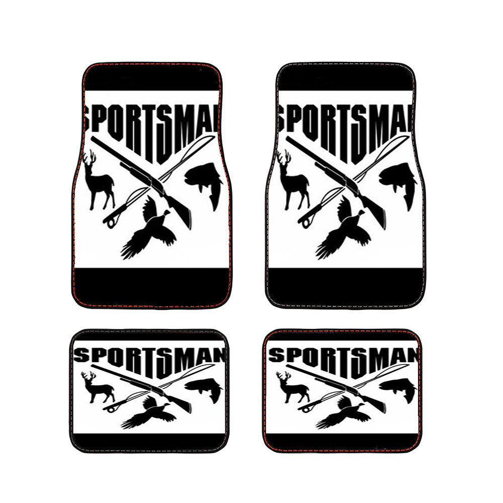 Sports Man Hunting Logo Car Floor Mats Accessories