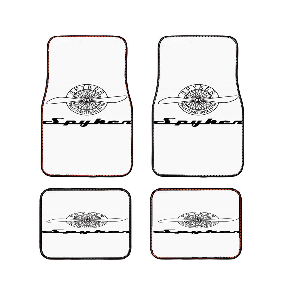 Spyker White Car Floor Mats Accessories