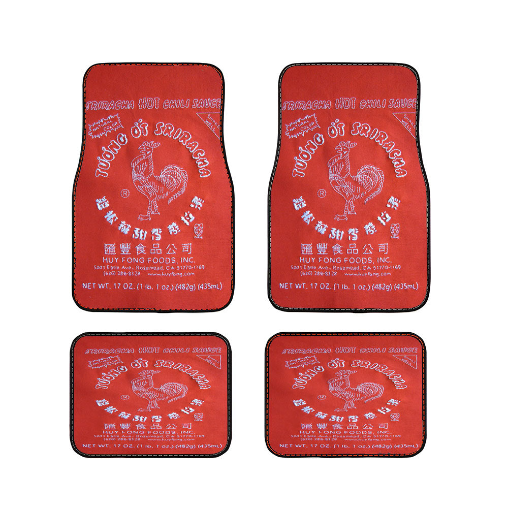 Sriracha Hot Sauce Car Floor Mats Accessories