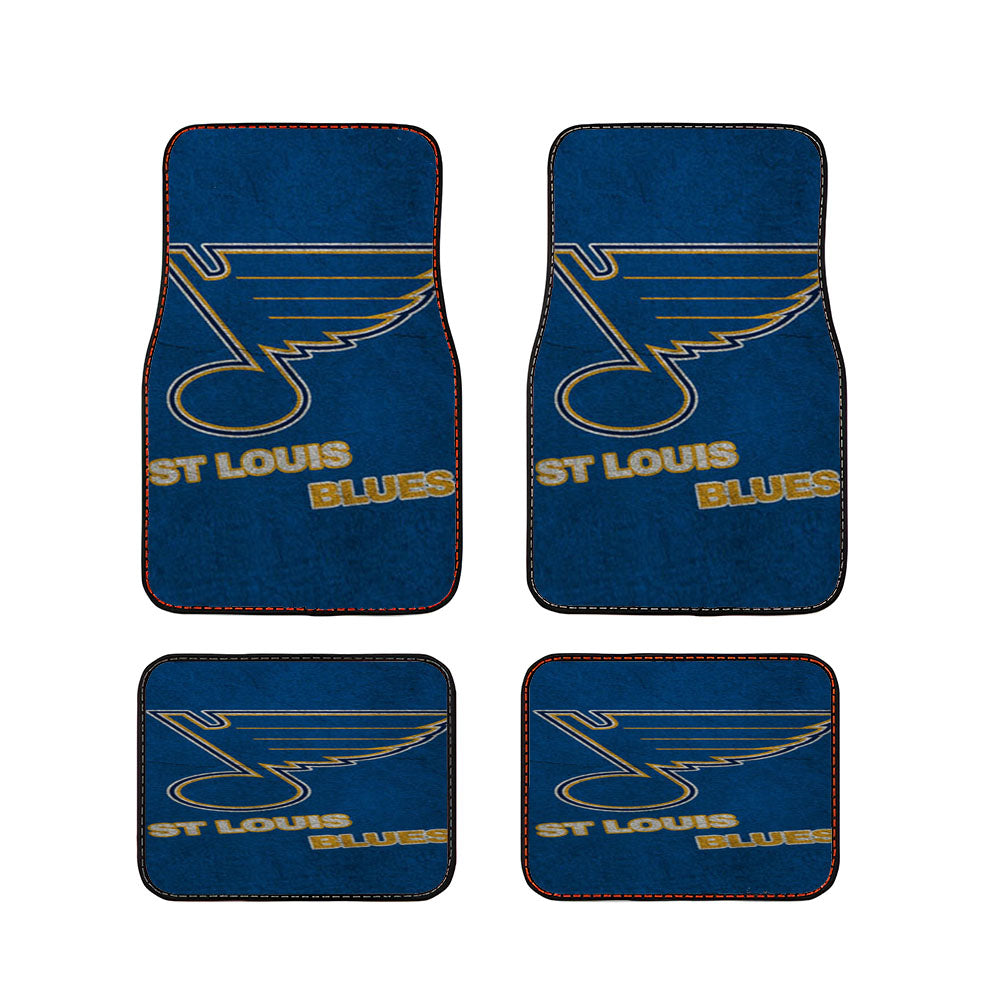 St Louis Blues Art Car Floor Mats Accessories