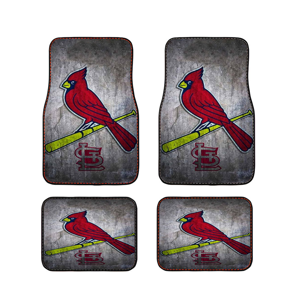 St Louis Cardinals Stone Logo Nfl Car Floor Mats Accessories