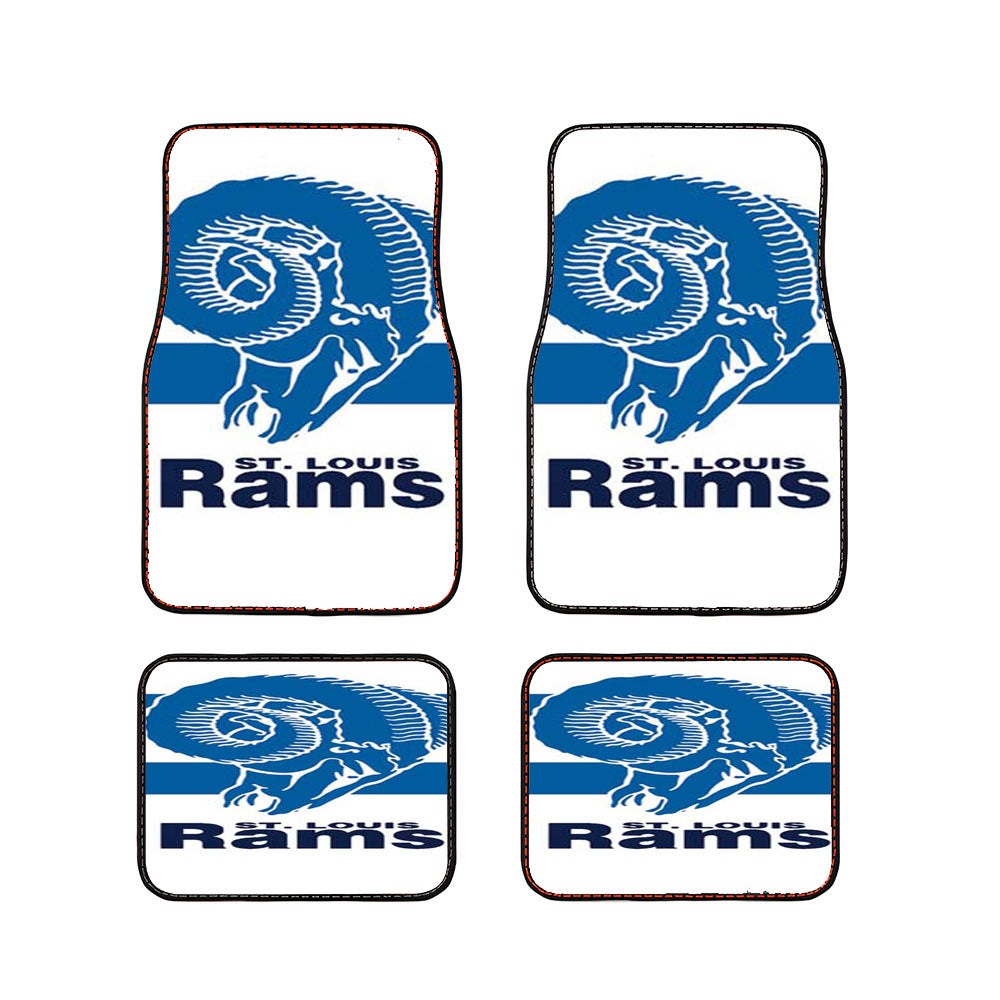 St Louis Rams Logo Over Stripes Car Floor Mats Accessories