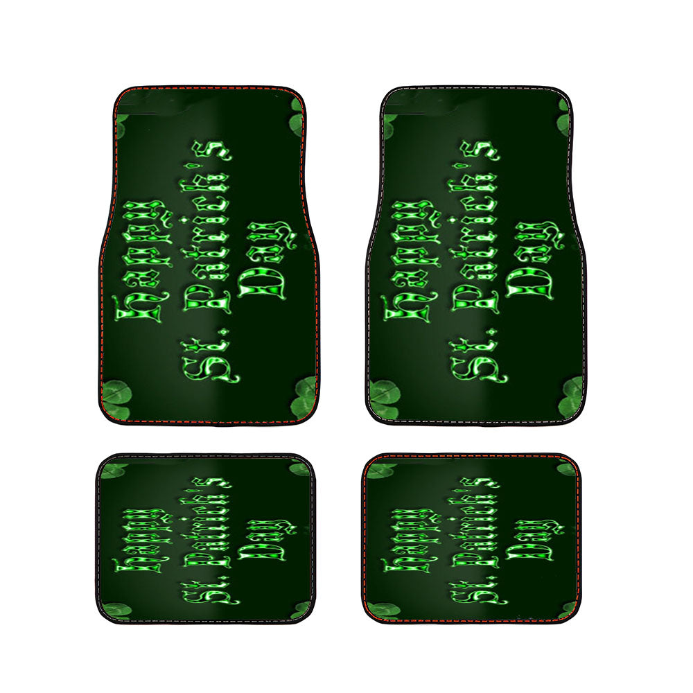 St Patricks Day Icon Car Floor Mats Accessories