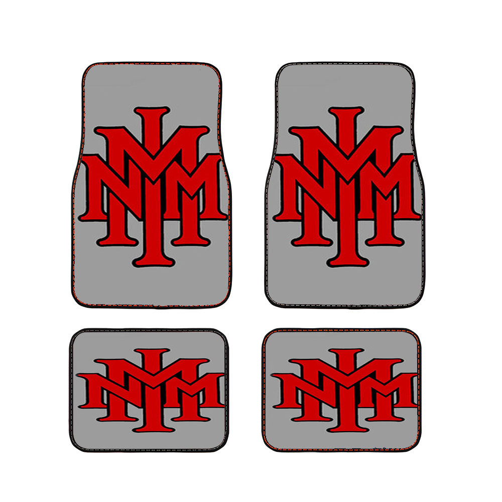 Stackednmmi Baseball Logo Gray Car Floor Mats Accessories