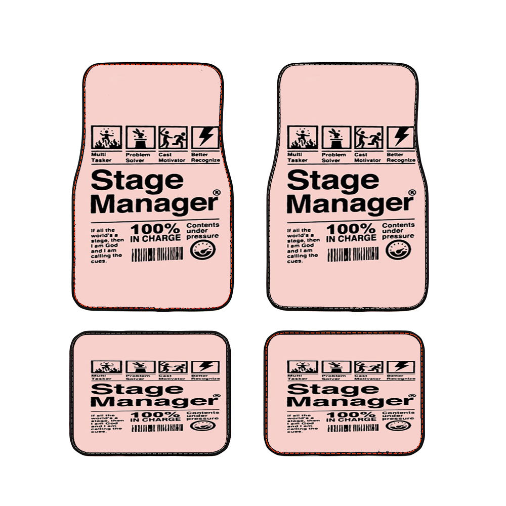 Stage Manager Musical Theatre Thespian Christmas Gift Car Floor Mats Accessories
