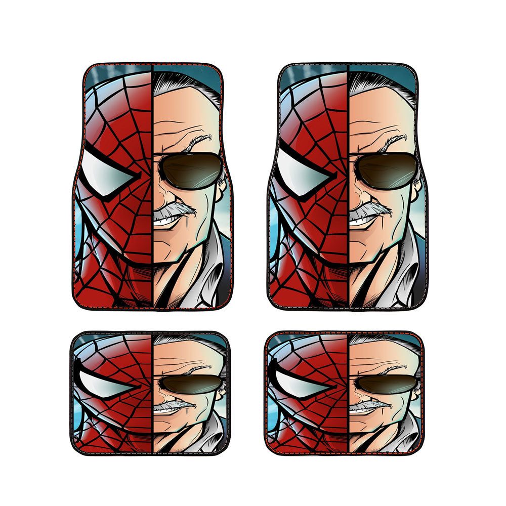Stan Lee Vs Spider Man Car Floor Mats Accessories