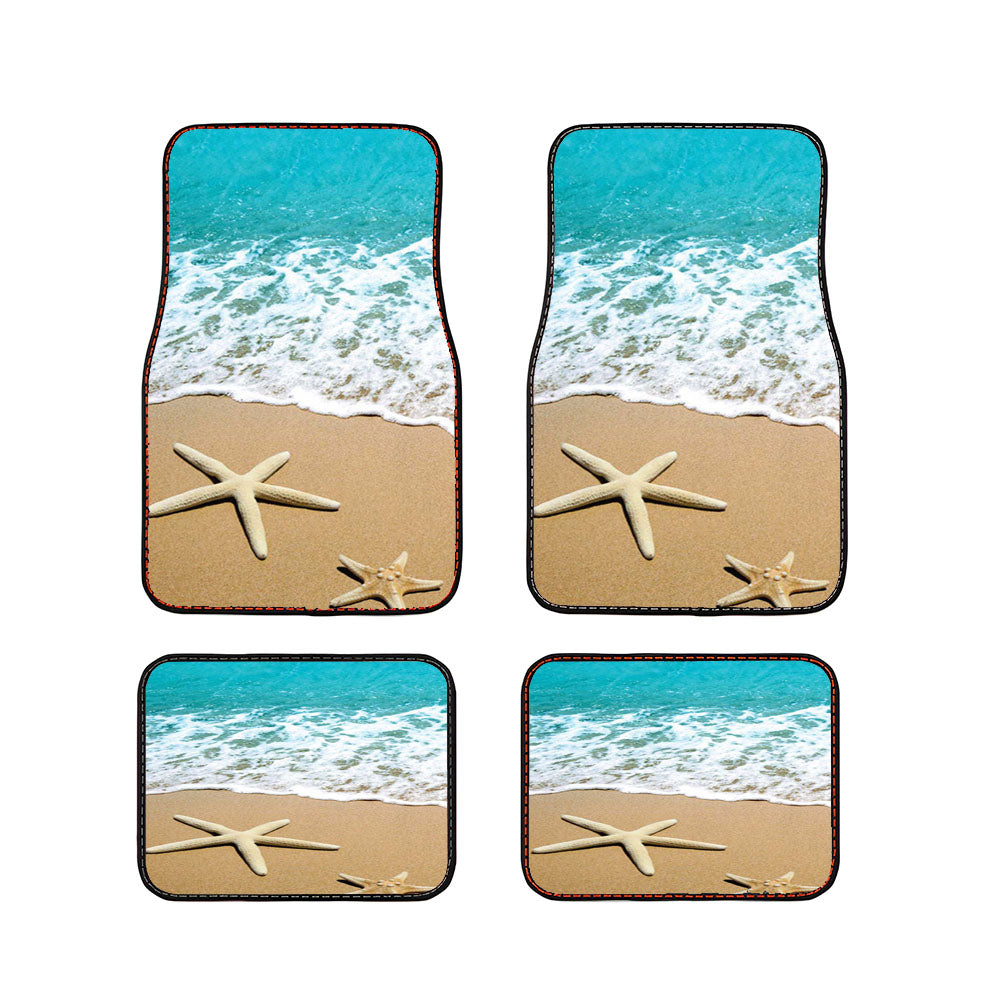 Star Fish In Beach Car Floor Mats Accessories