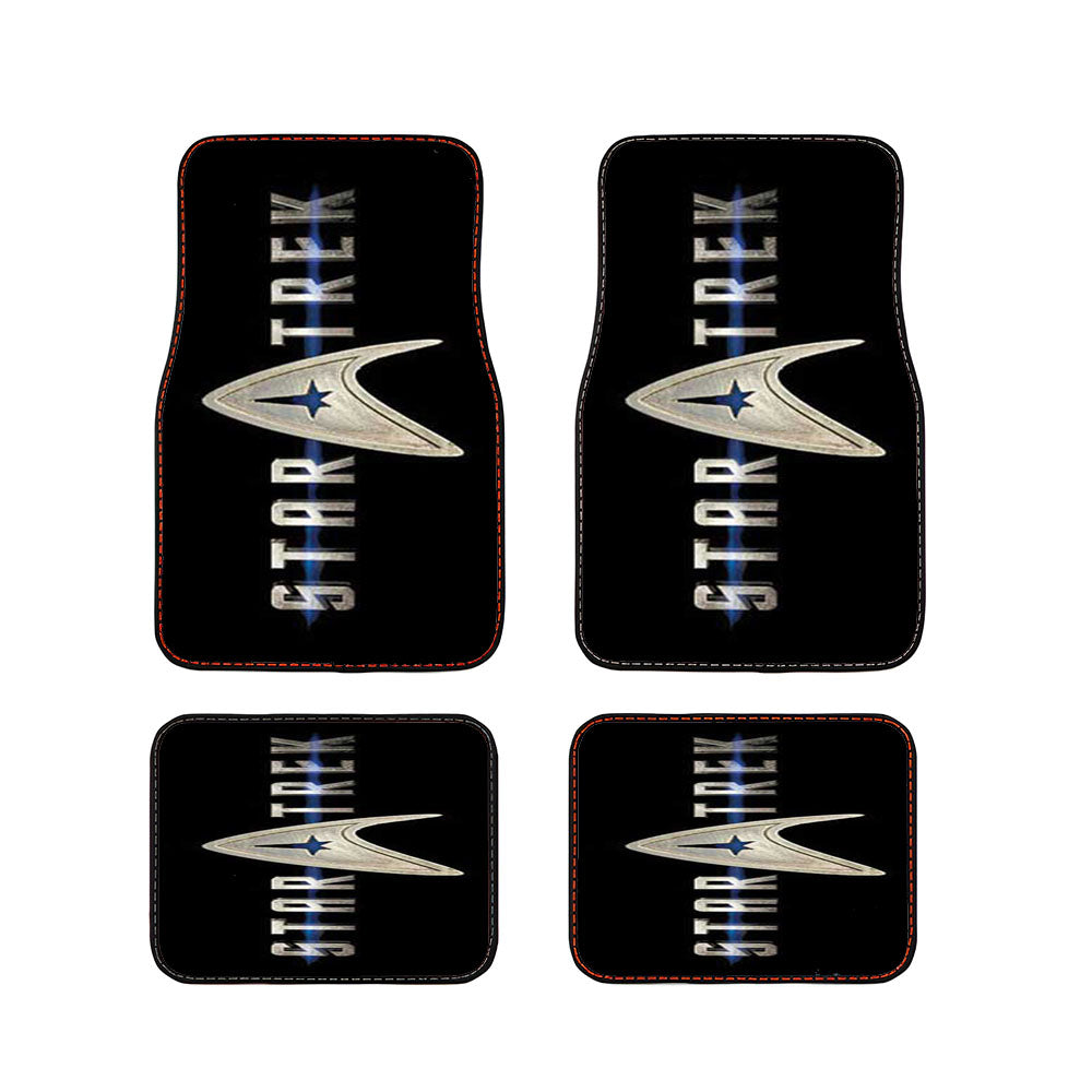 Star Trek Logo Blue Line Car Floor Mats Accessories