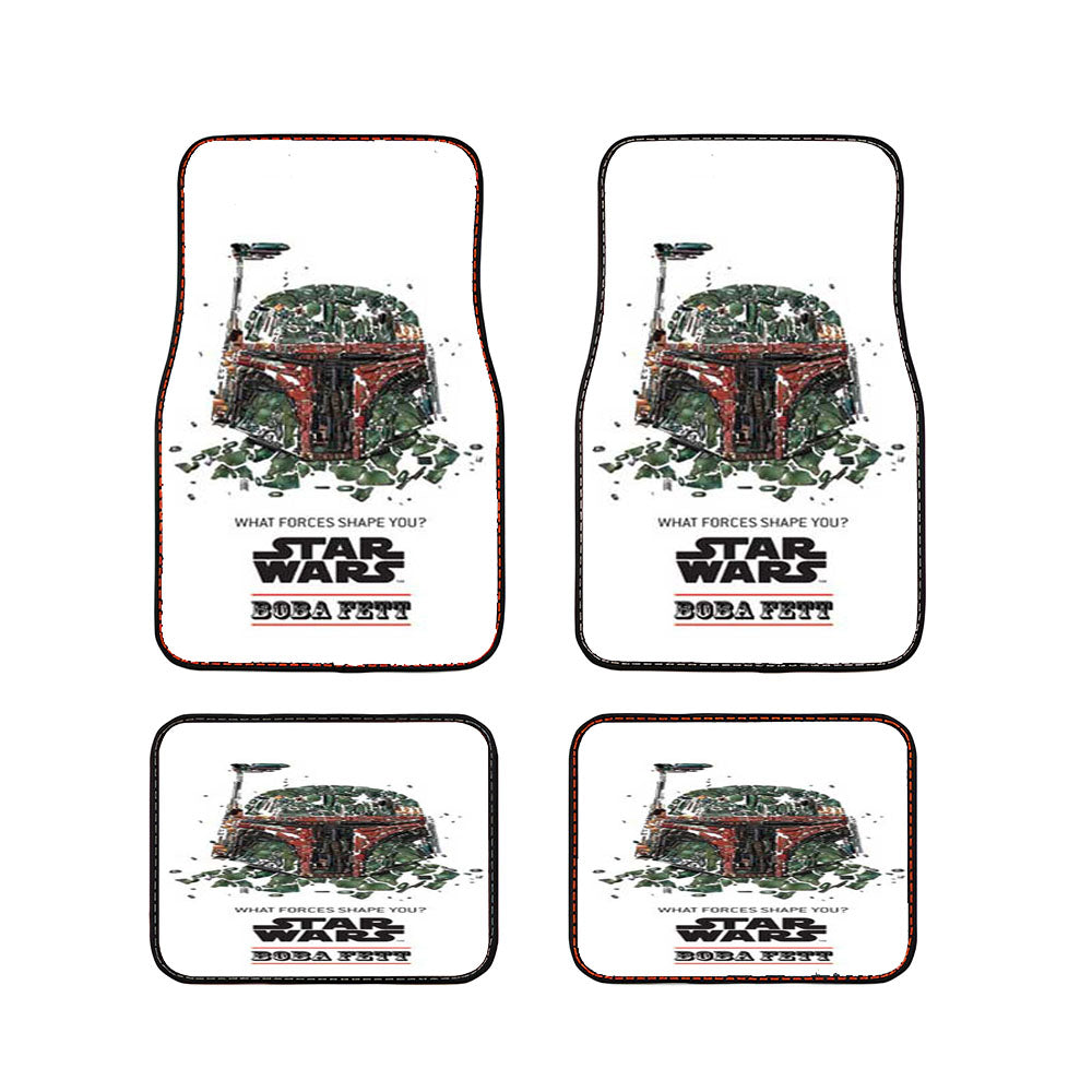 Star Wars Boba Fett Forces Shape Car Floor Mats Accessories