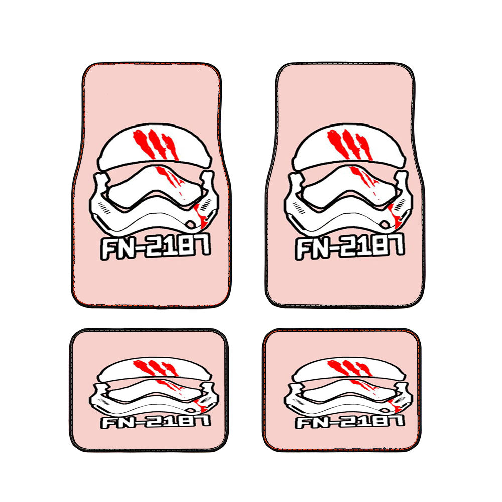 Star Wars Fn 2187 Movies Finn Storm Trooper Graphic Pink Car Floor Mats Accessories