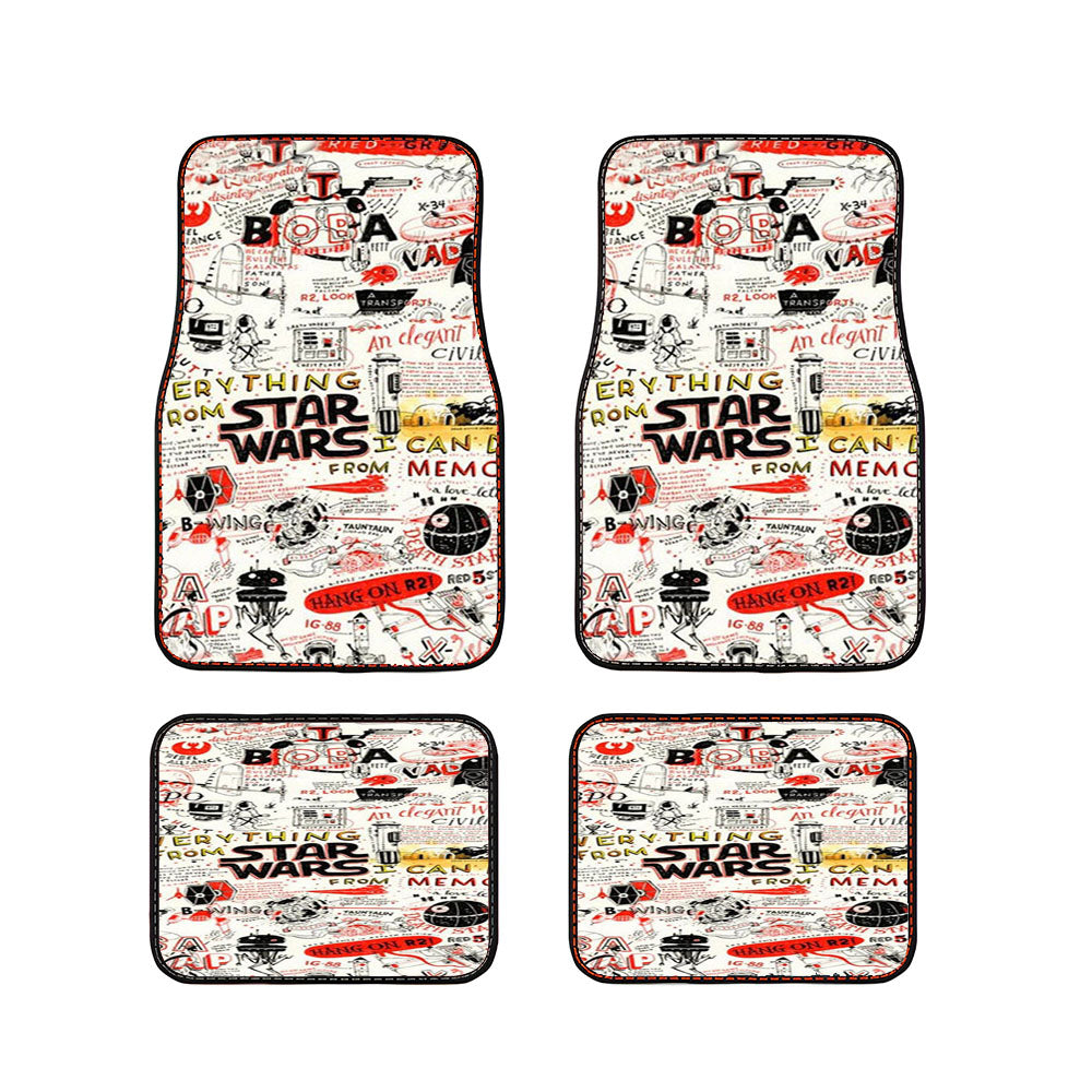Star Wars Quote Collage Car Floor Mats Accessories