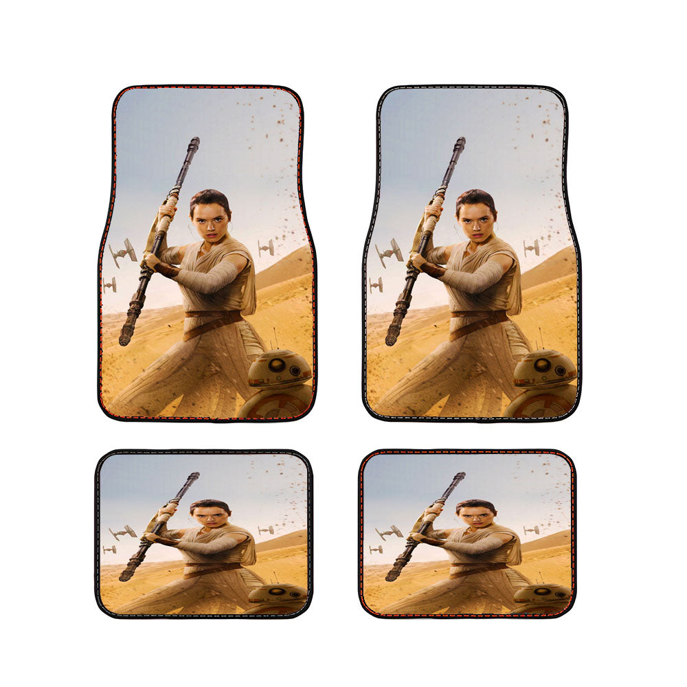 Star Wars Rey Fight Car Floor Mats Accessories
