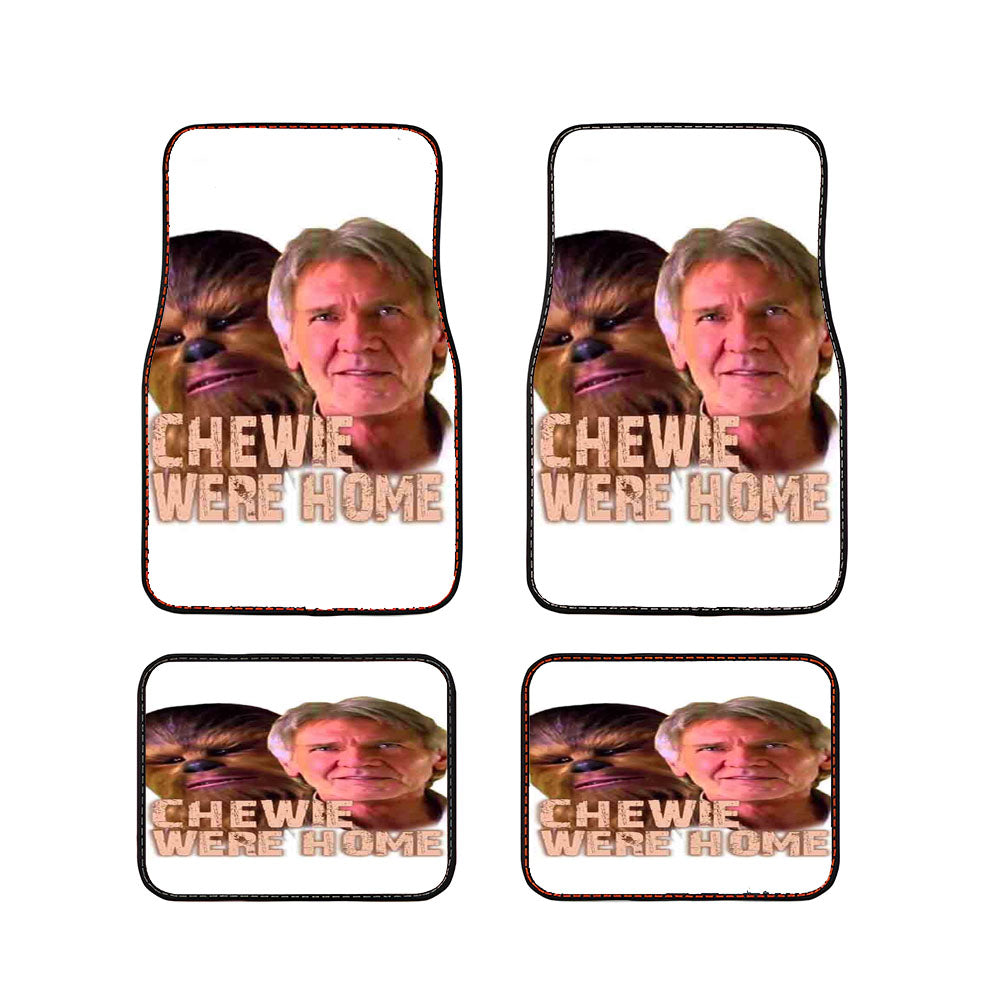 Star Wars The Force Awakens Chewie Were Home Han Solo Car Floor Mats Accessories