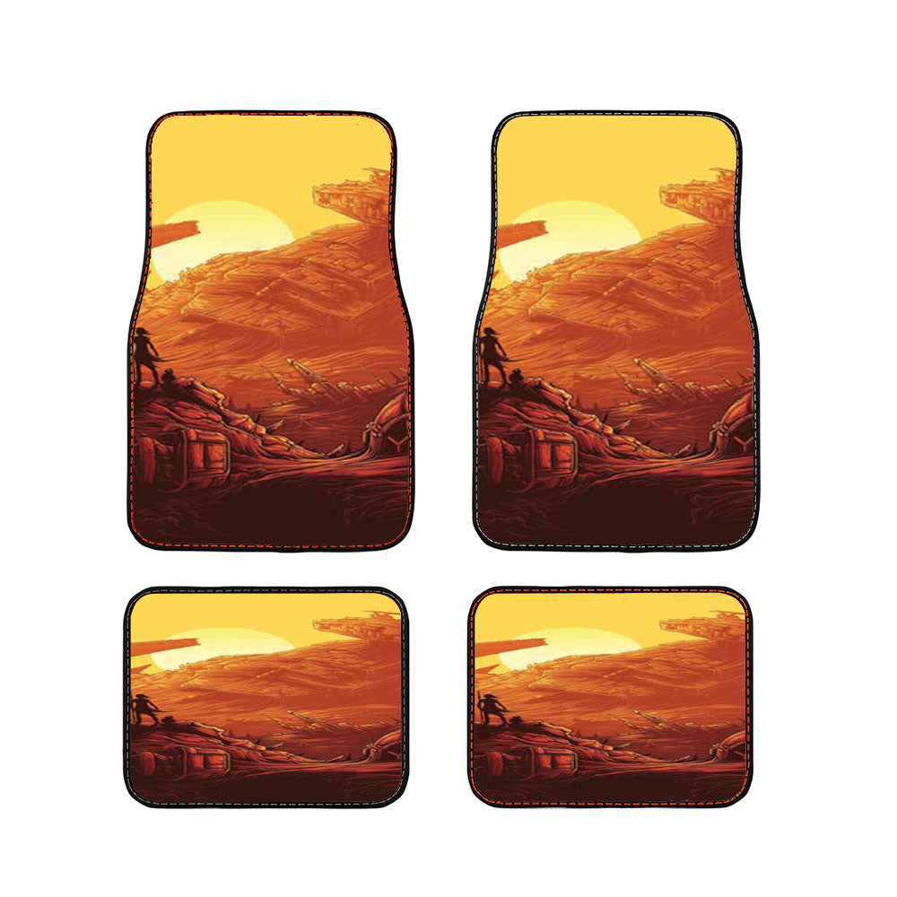 Star Wars The Force Awakens Rey Landscape Car Floor Mats Accessories