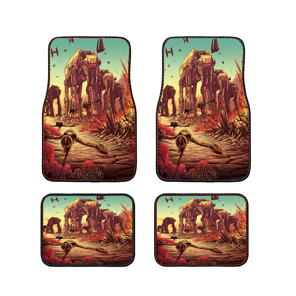 Star Wars The Last Jedi The Battle Of Crait Car Floor Mats Accessories