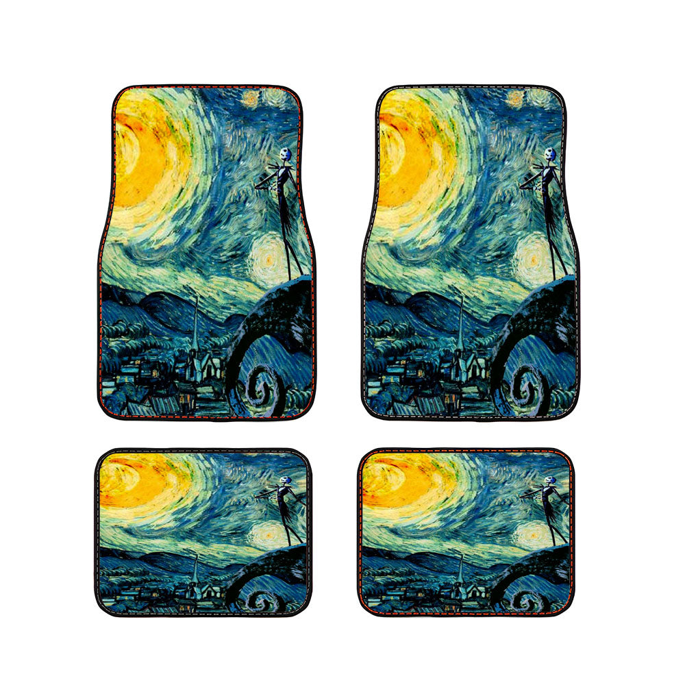 Starry Nightmare Before Christmas Car Floor Mats Accessories
