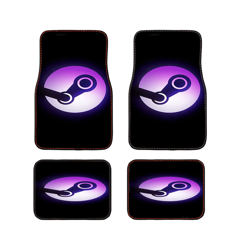 Steam Logo Purple Car Floor Mats Accessories