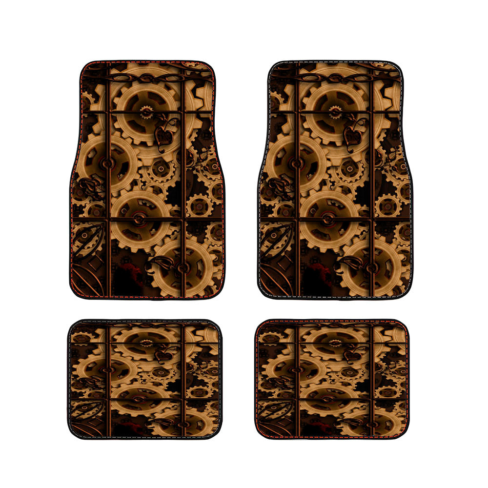 Steampunk Gears Car Floor Mats Accessories