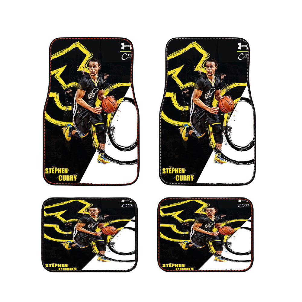 Stephen Curry Golden State Warriors 0 Car Floor Mats Accessories