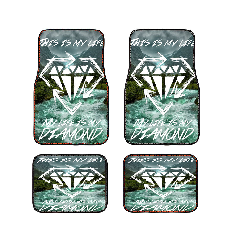 Stick To Your Guns My Life Is My Diamond Car Floor Mats Accessories