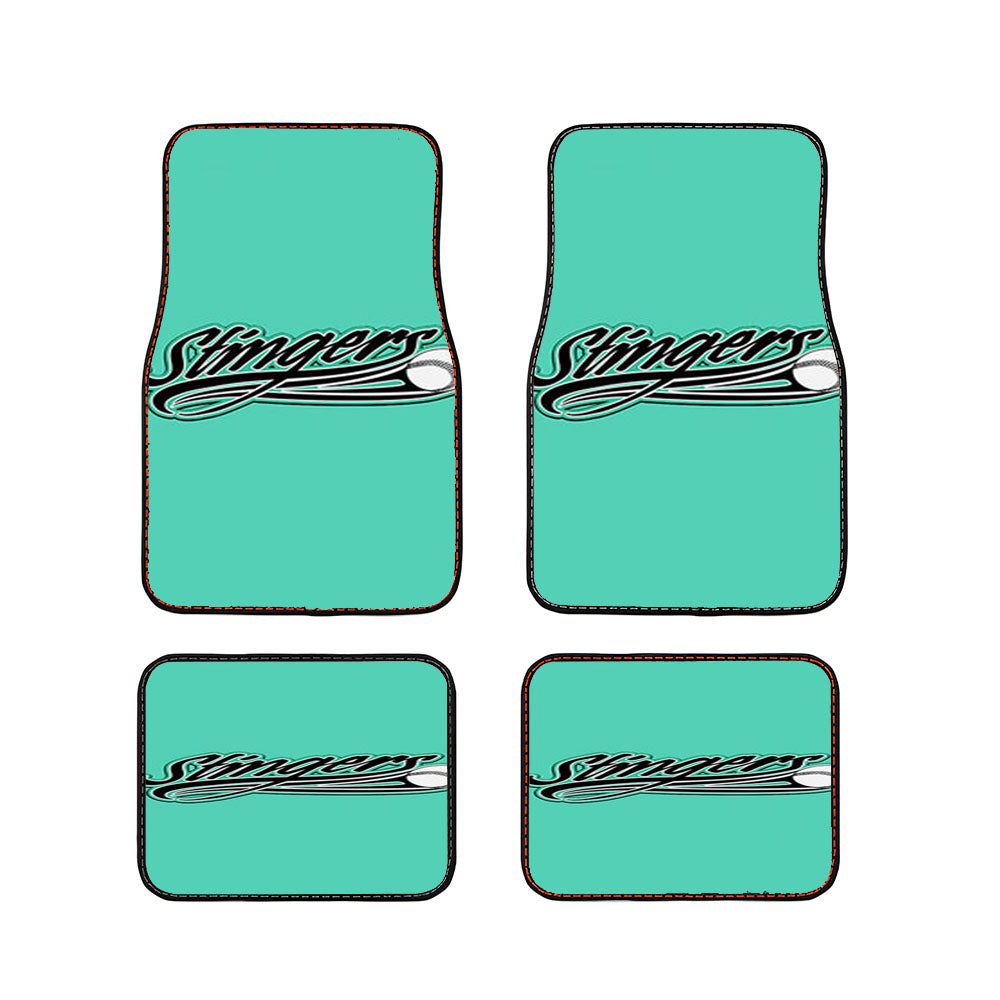 Stingers Baseball Logo Blur Car Floor Mats Accessories