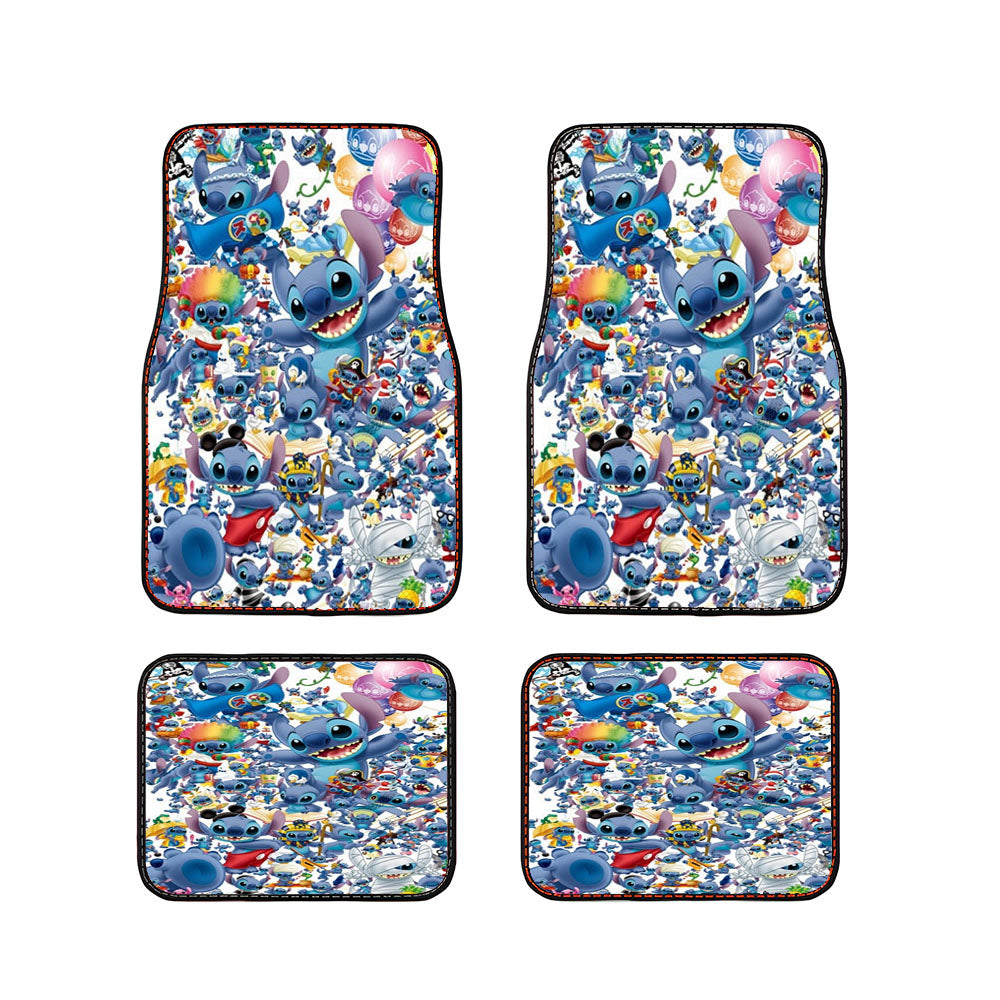 Stitch College Car Floor Mats Accessories