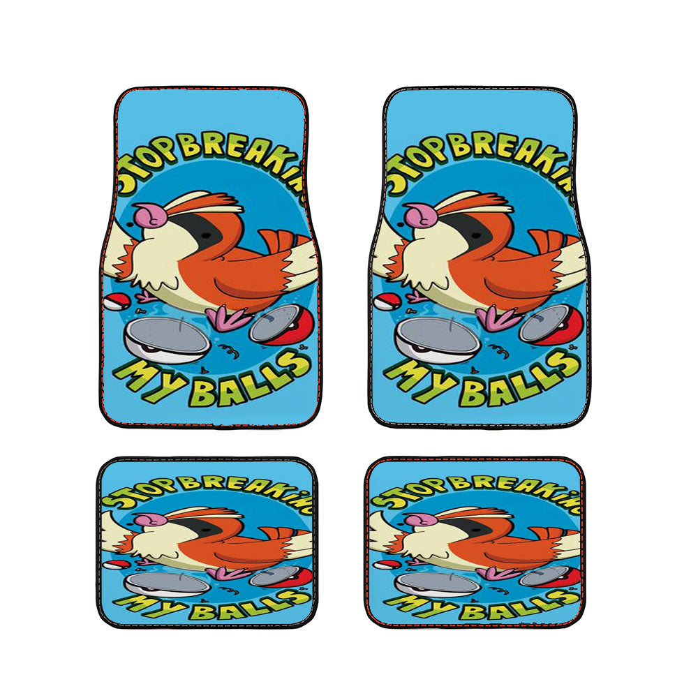Stop Breaking My Balls Rude Edition Car Floor Mats Accessories