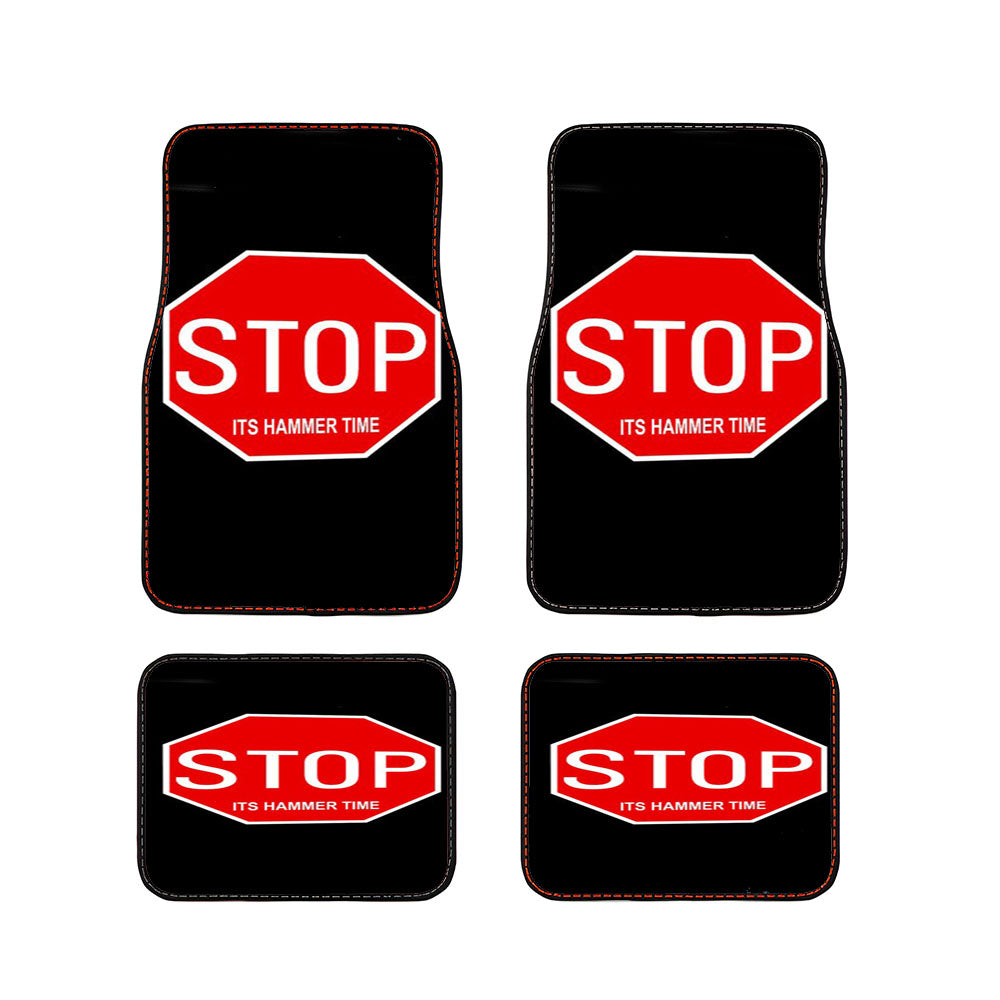 Stop Hammer Time Funny 90S Hip Hop Lyric Car Floor Mats Accessories
