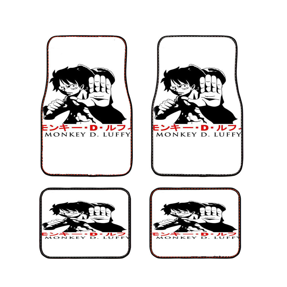 Straw Hat Monkey De Luffy Car Floor Mats Accessories