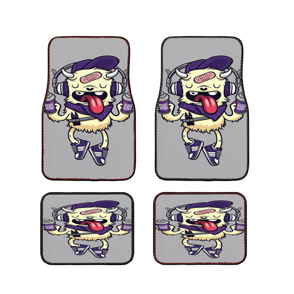 Street Art Monster Car Floor Mats Accessories