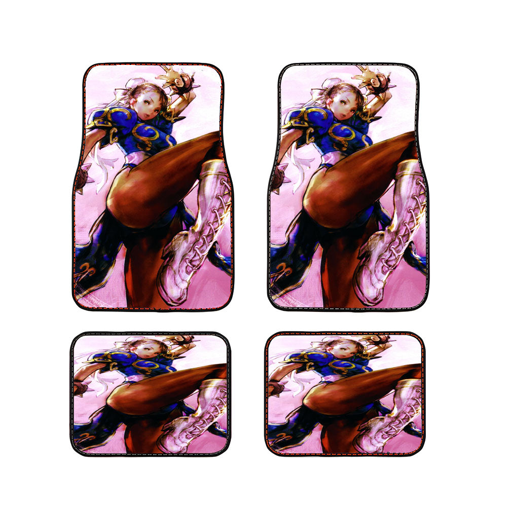 Street Fighter Chun Li Car Floor Mats Accessories