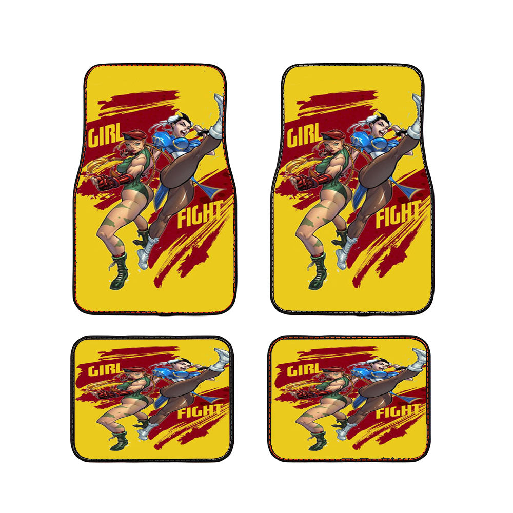 Street Fighter Girl Car Floor Mats Accessories
