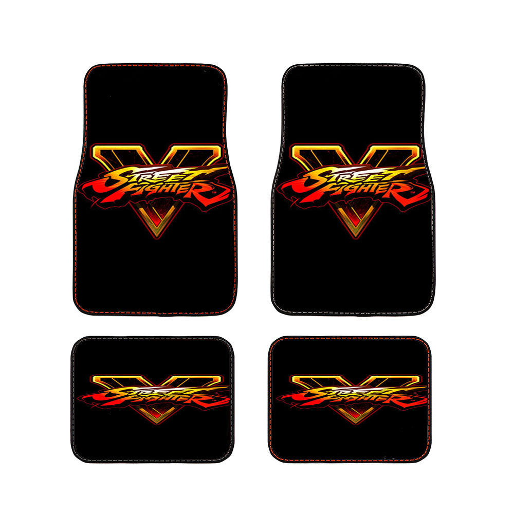 Street Fighter V Logo Car Floor Mats Accessories