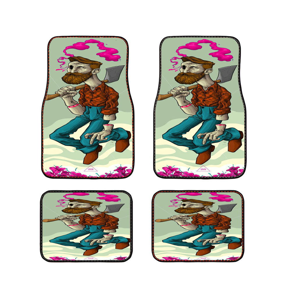 Strong Warm Art Car Floor Mats Accessories