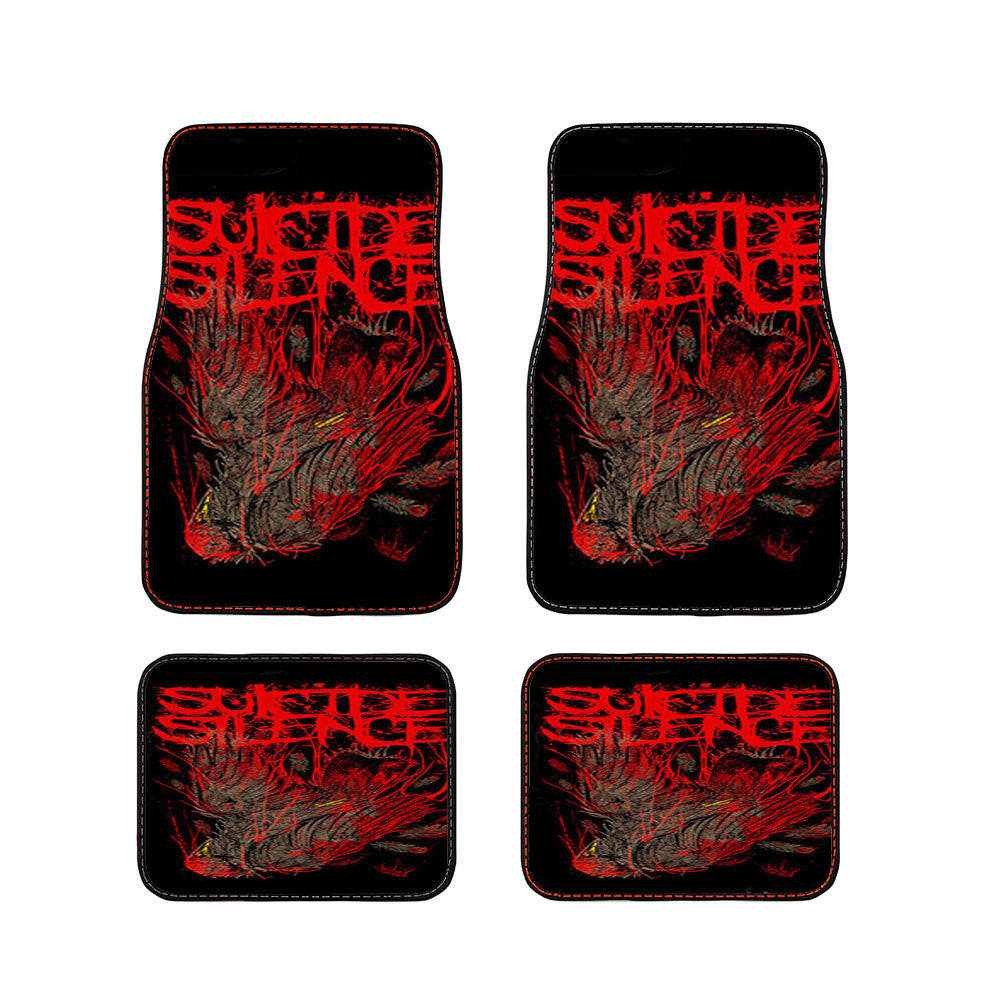 Sucide Silence Red Car Floor Mats Accessories