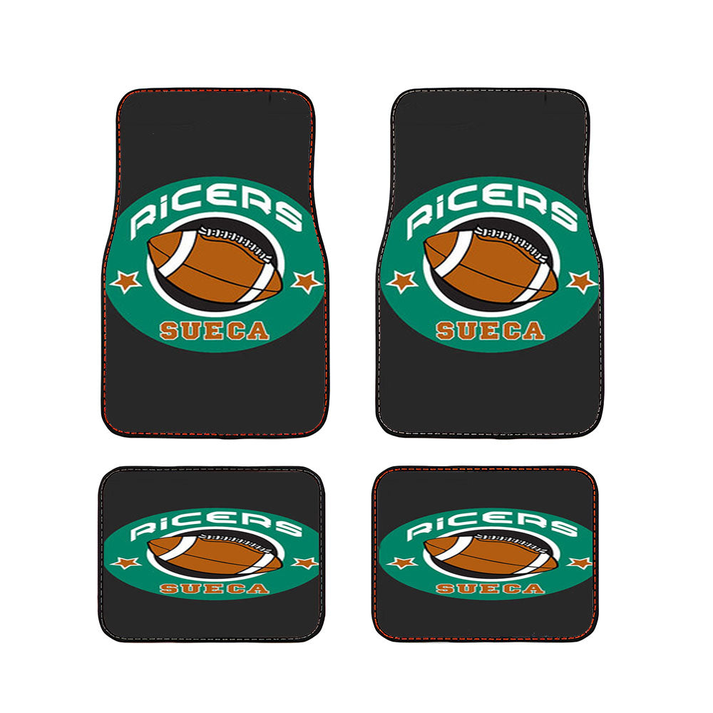 Sueca Ricers Logo Dark Grey Car Floor Mats Accessories