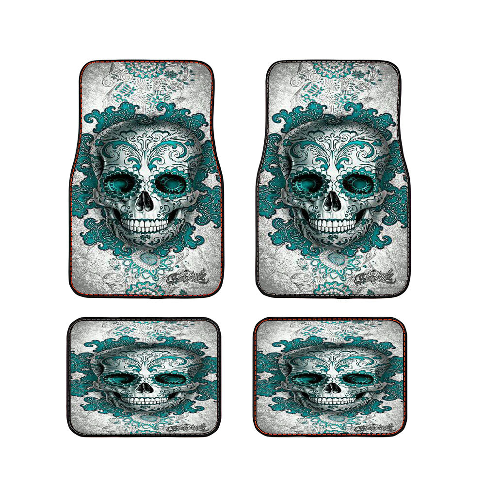 Sugar Skull Car Floor Mats Accessories