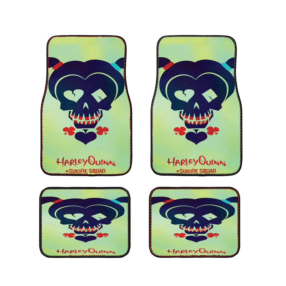 Suicide Squad Harley Quinn Pop Art Car Floor Mats Accessories