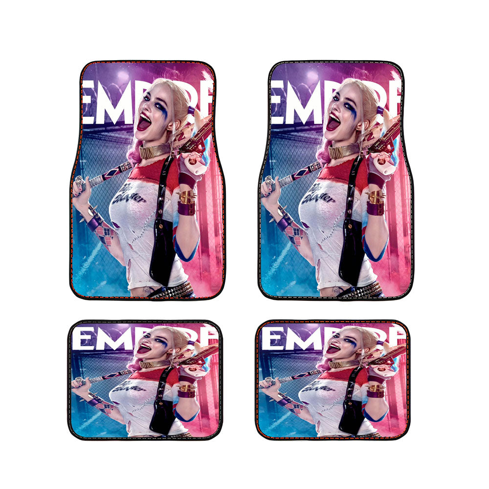 Suicide Squad Harley Quinn Sexy Car Floor Mats Accessories