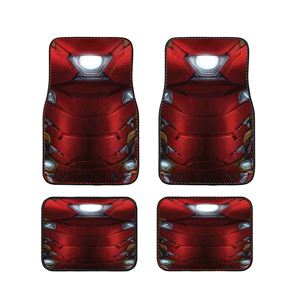 Suit Up Red Iron Man Mark Car Floor Mats Accessories