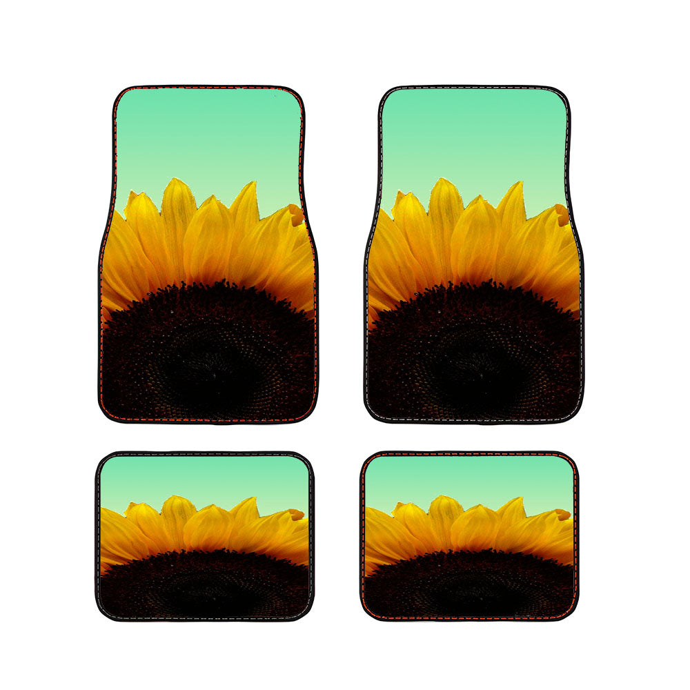 Sunflower Car Floor Mats Accessories