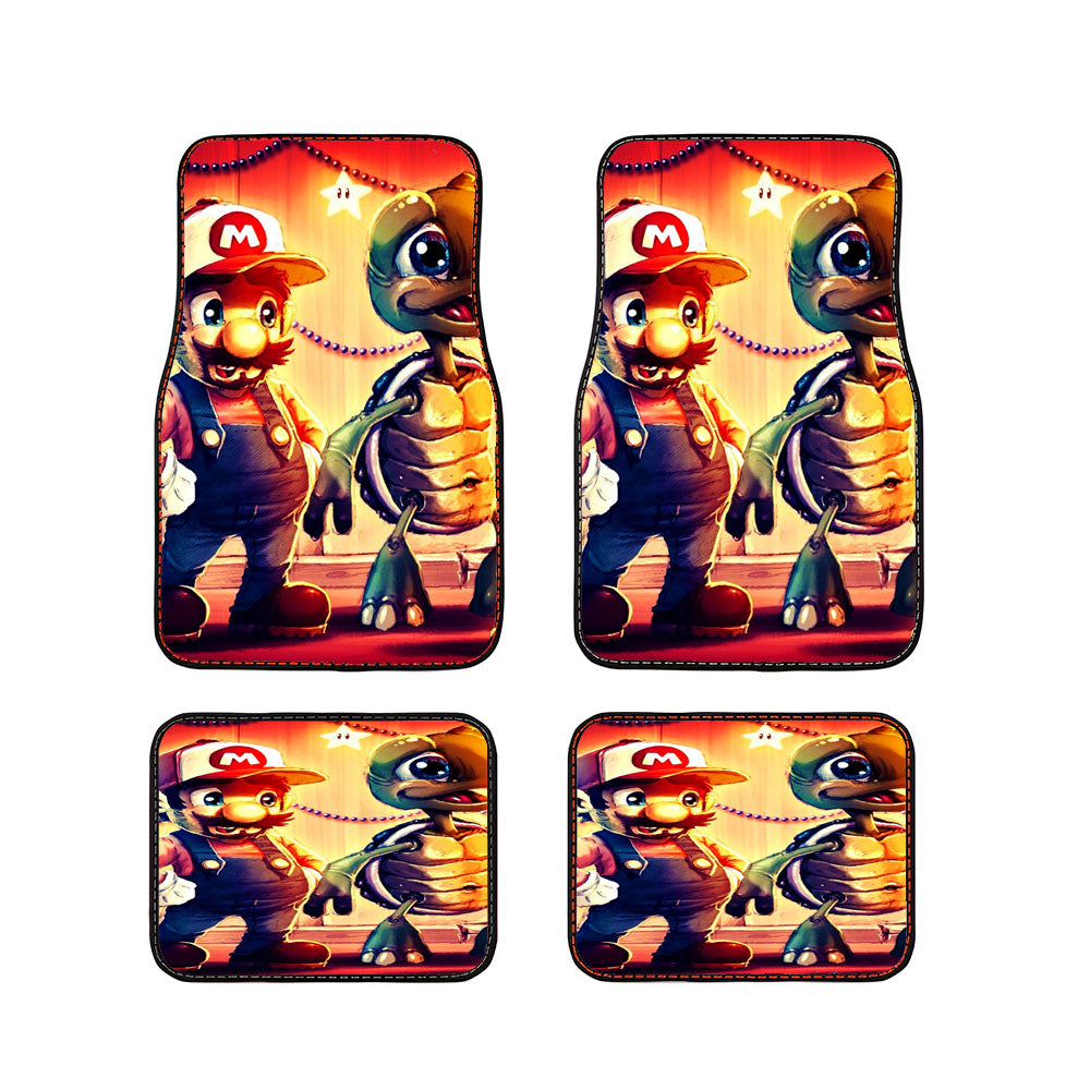 Super Mario And Koopa Car Floor Mats Accessories