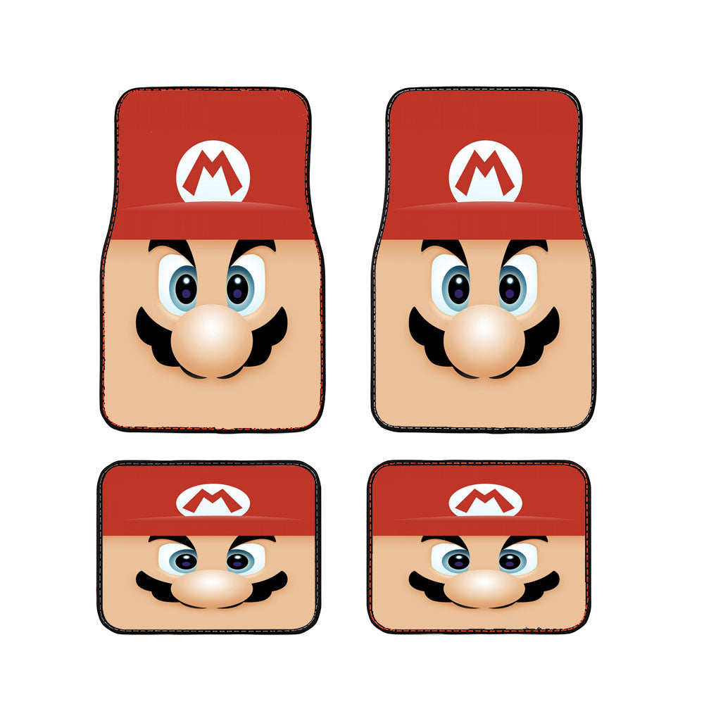 Super Mario Art Car Floor Mats Accessories