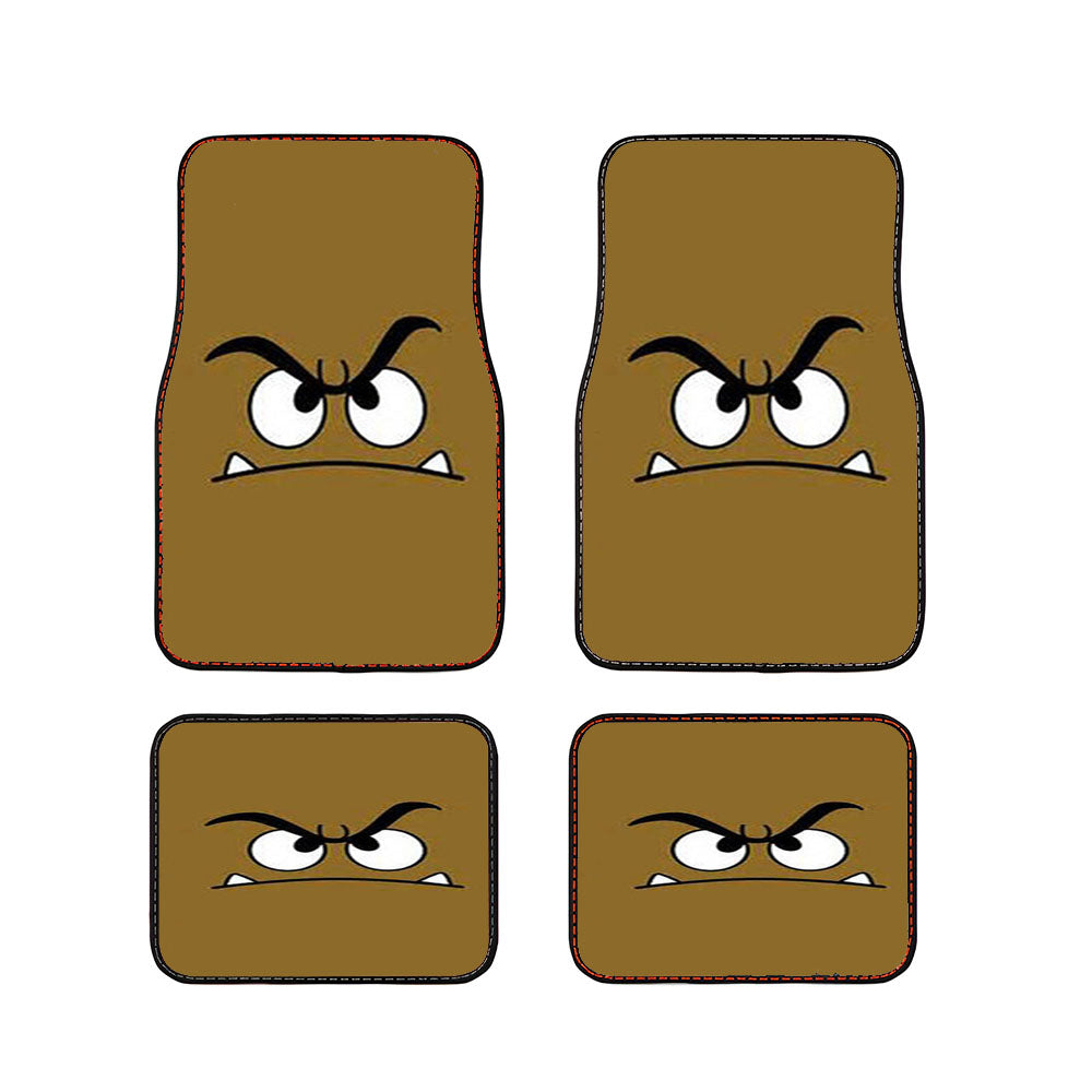 Super Mario Goomba Face Car Floor Mats Accessories