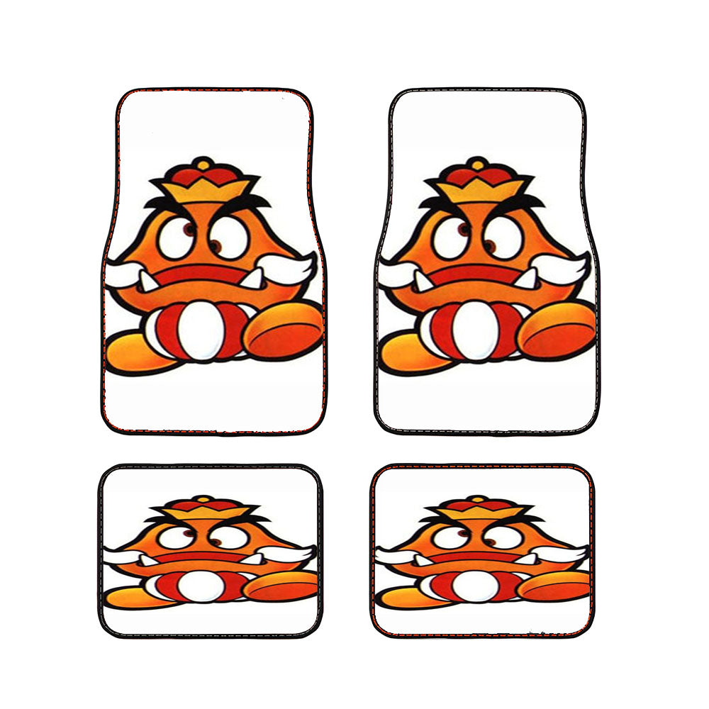 Super Mario King Goomba Car Floor Mats Accessories