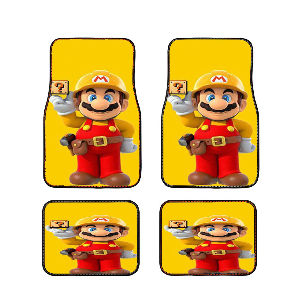 Super Mario Maker Car Floor Mats Accessories
