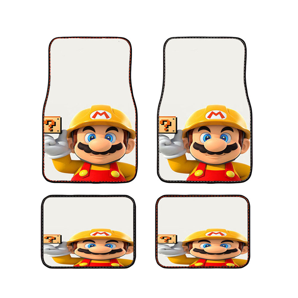 Super Mario Sign Question Car Floor Mats Accessories