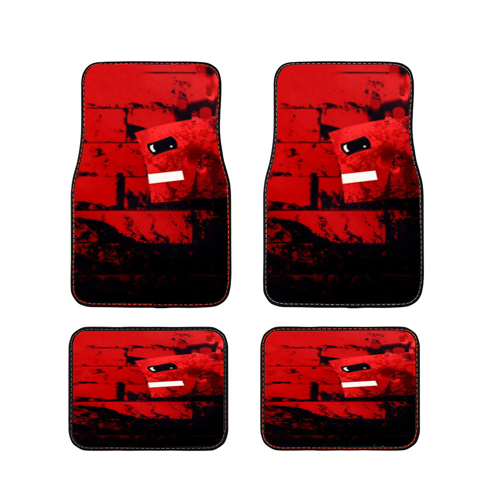 Super Meat Boy Texture Car Floor Mats Accessories